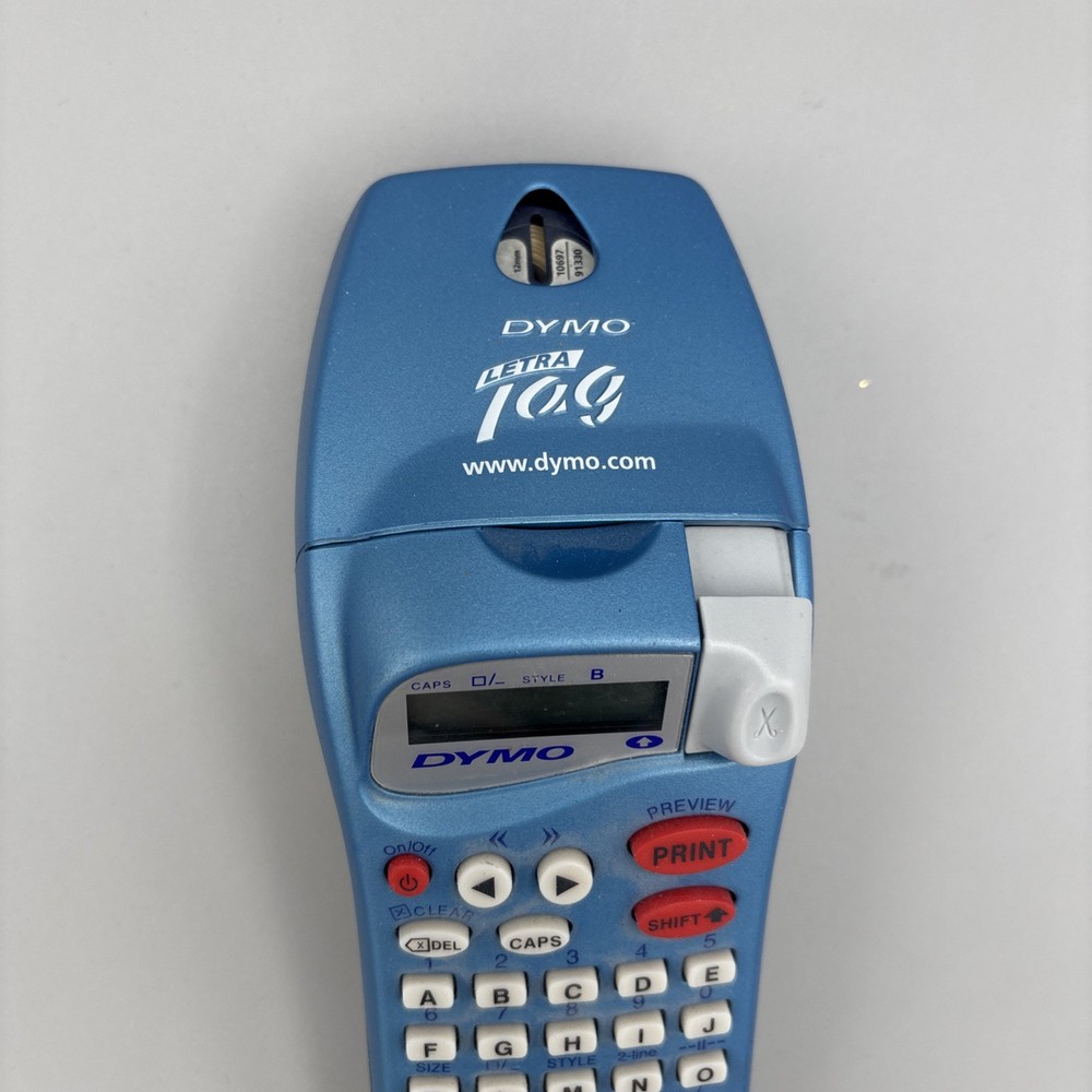 DYMO LetraTag Blue Label Maker Portable Handheld Electronic Labelmaker
