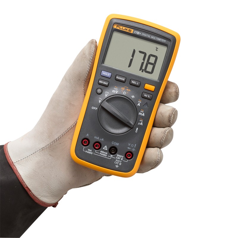 Fluke 17B+ Multimeter Digital Voltmeter Ammete Professional Electrical Testing