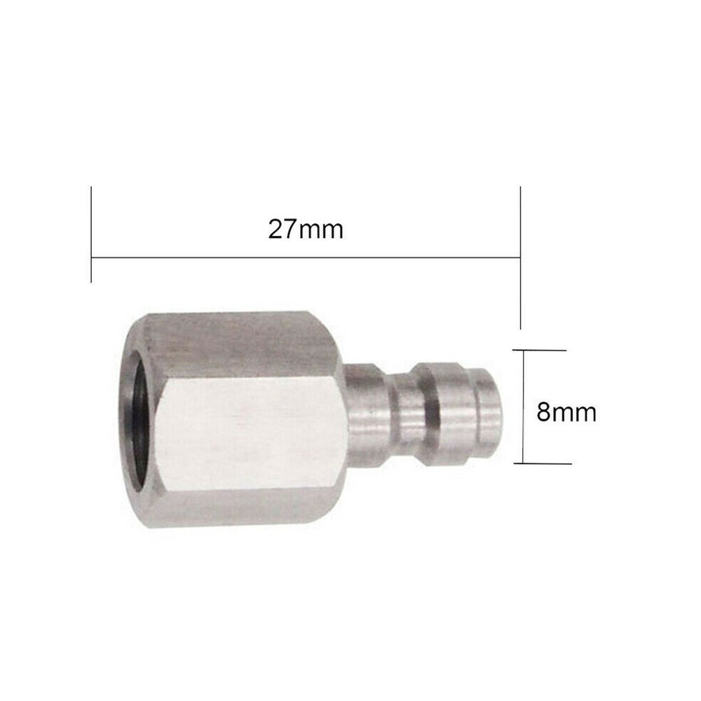 Stainless Steel Quick Connect Adaptor 1/8 Size Reliable Construction