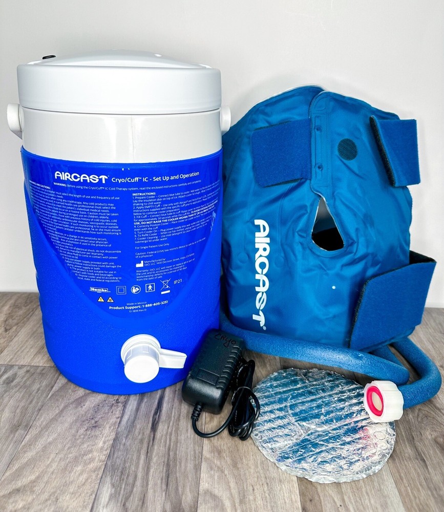 Cryo/Cuff Cryocuff Cooler Therapy Motorized IC Compression Knee Medium Size