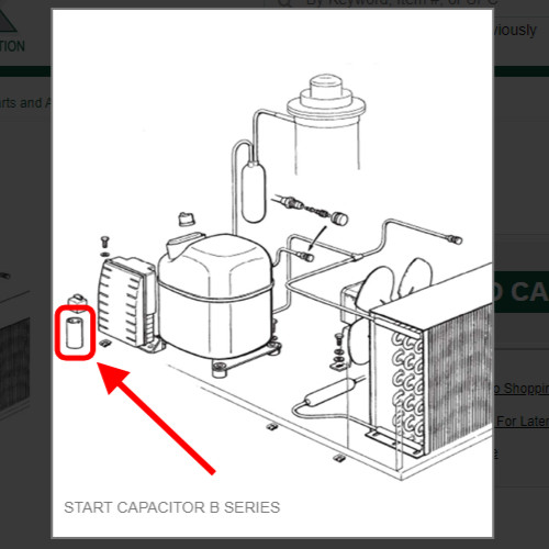 START CAPACITOR B SERIES #1011357-167
