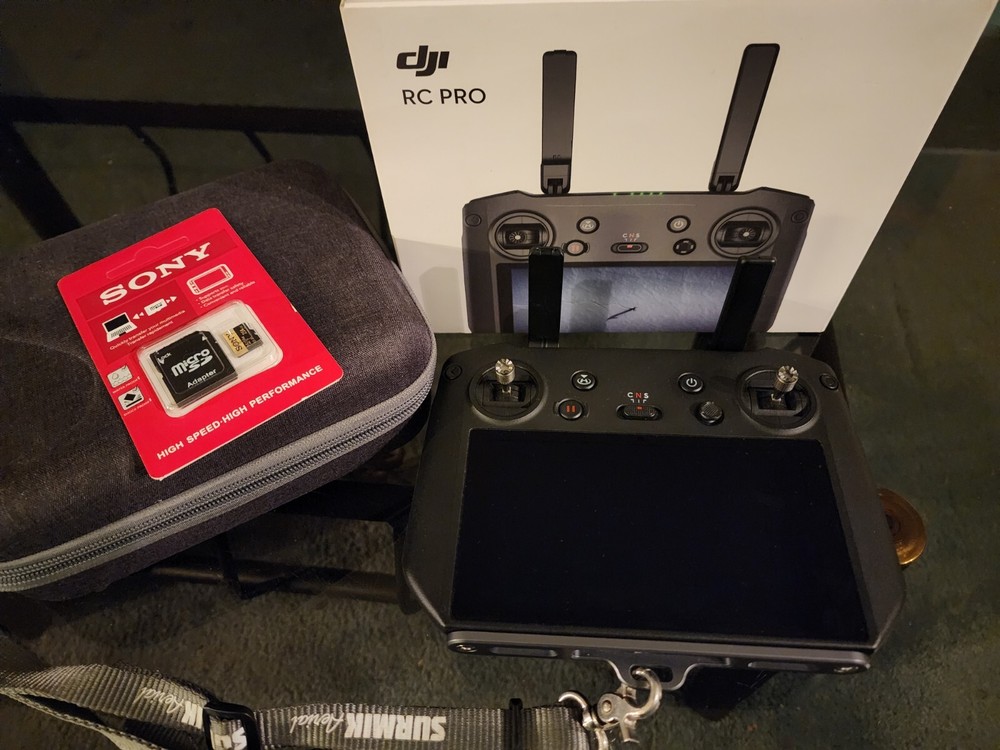 DJI RC Pro Controller, with Screen Protector, Hard Case, Lanyard, Bracket & Card