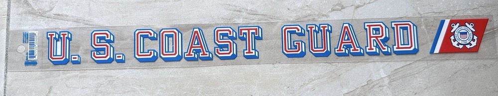 U.S COAST GUARD CAR LOGO WINDOW DECAL STICKER 18” X 1.75”