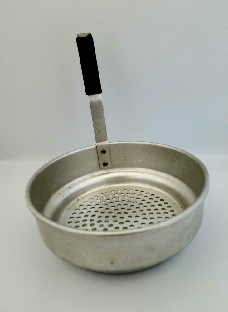 Vintage Aluminum Colander Steamer Cookware Accessory Small