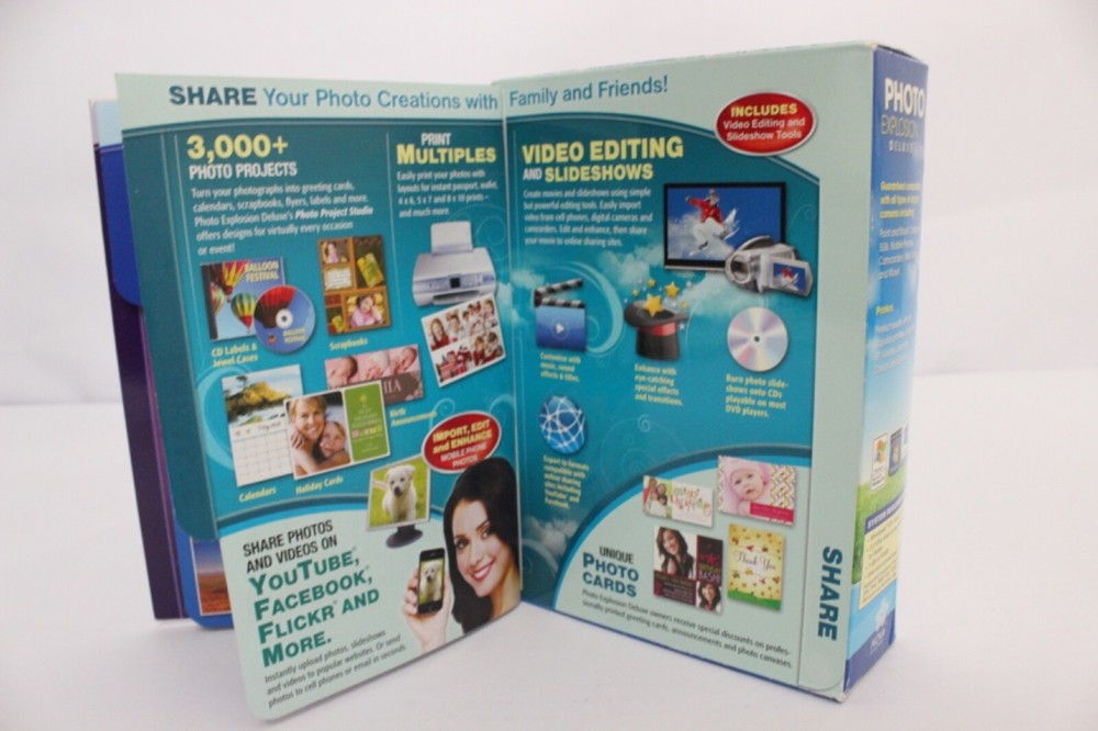 Photo Explosion Deluxe Version 5 for PC Windows - Open Box