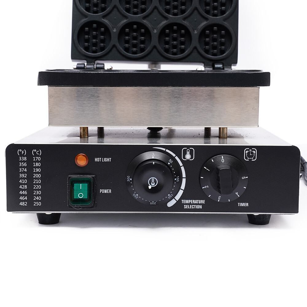 16-Grid Waffle Baker Commercial Nonstick Waffle Machine Time Temperature Control