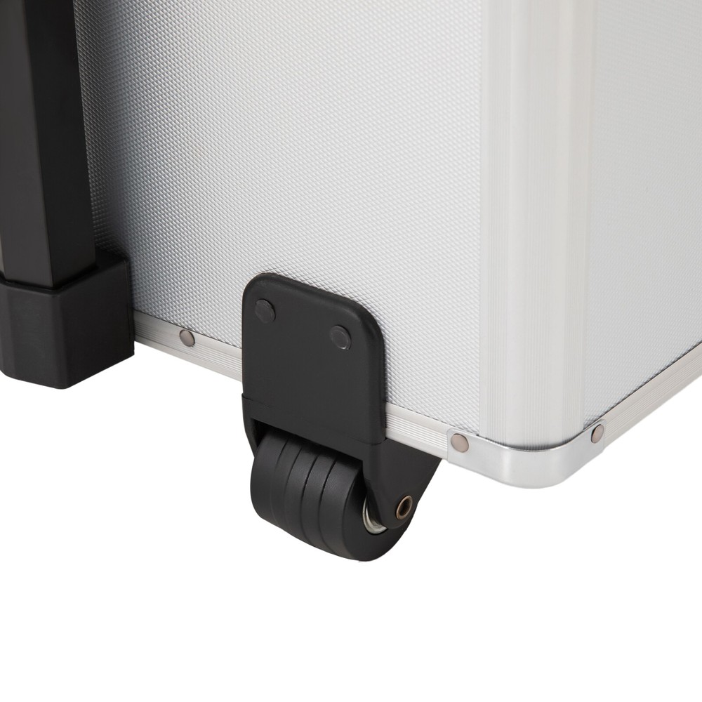 Locking Mobile Business Case, Aluminum Alloy File Lock Box, Hand pull File Case