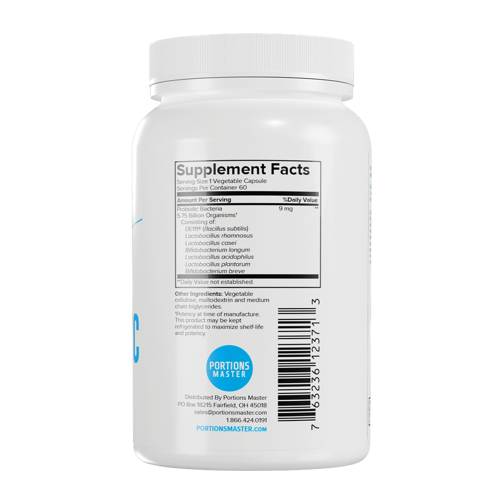 Portions Master Advanced Probiotic 5.75 Billion Organisms - 60ct