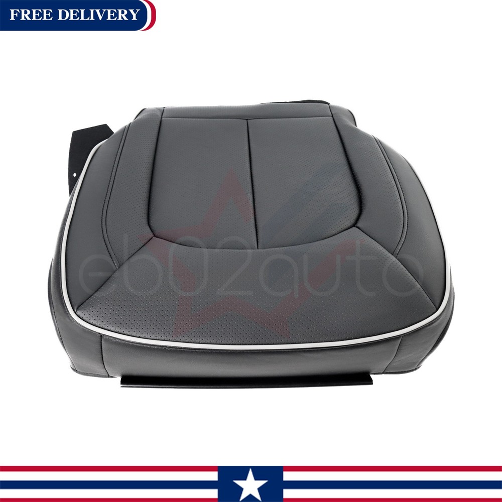 For 2017-2025 Chrysler Pacifica Driver Passenger Bottom Leather Seat Cover Black