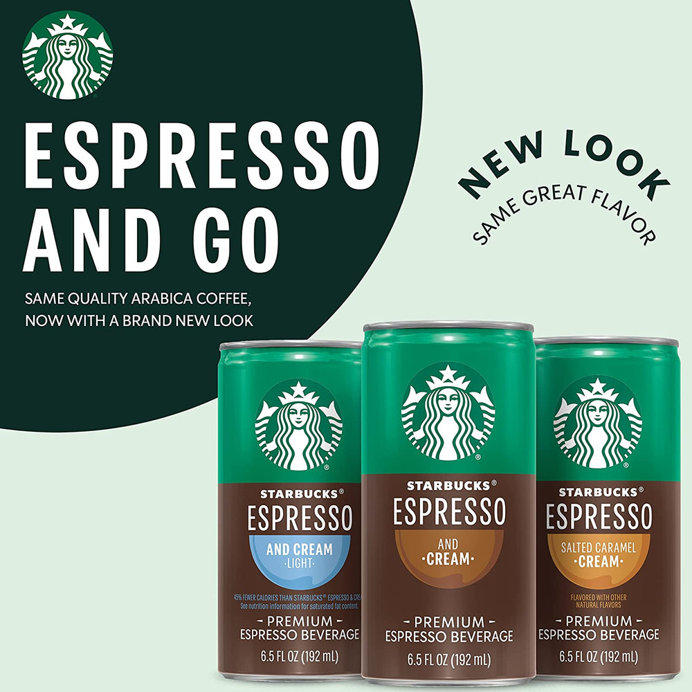 Ready to Drink Coffee, Espresso & Cream Light , 6.5Oz Cans (12 Pack) (Packaging
