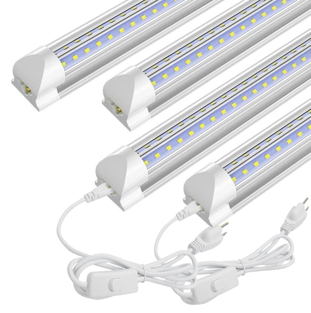 T8 LED Shop Light Fixture 6500K 2FT 3FT 4FT 5FT 6FT 8FT LED Tube Light Bulbs