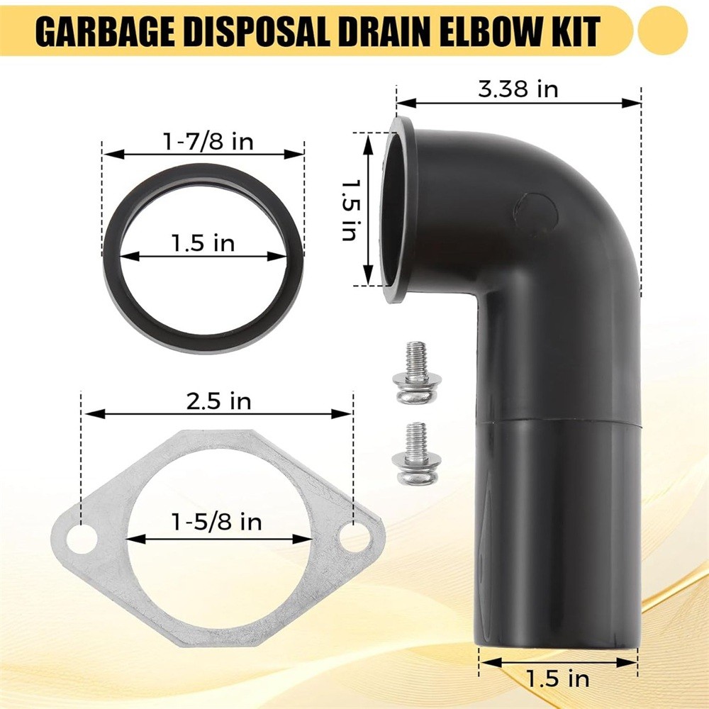 Garbage Disposal Drain Elbow Kit For Waste King Disposals Garbage Disposal Drain