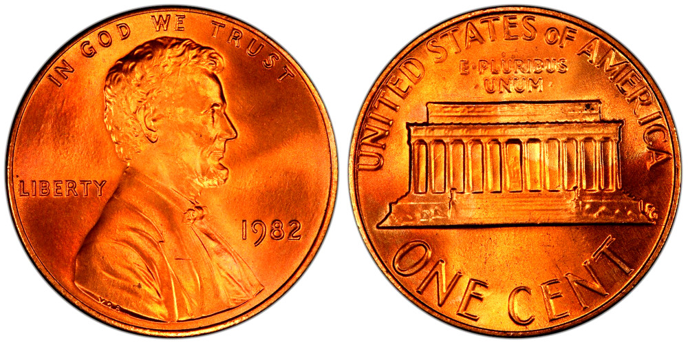 1982-P SMALL & LARGE DATE COPPER Lincoln Cent UNCIRCULATED
