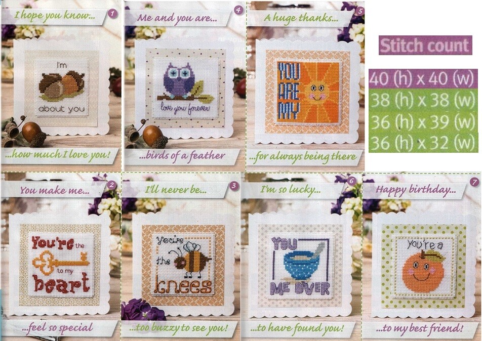 QUIRKY NOTES  CROSS STITCH PATTERN ONLY    EK - EUP