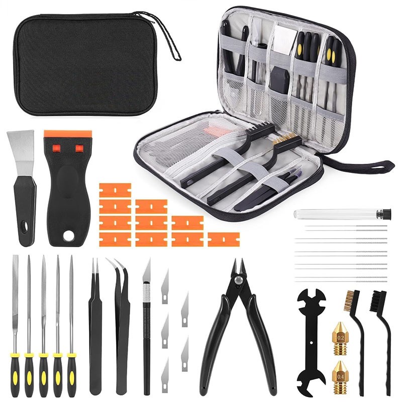 3D Printer Tool Kit with Storage Case 34PCS 3D Printer Cleaning Tool Set
