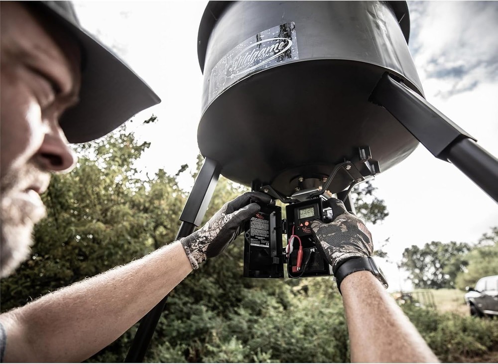 Quick-Set 270 lb Game Feeder with Digital Timer | Durable Tripod Corn/Pellet ...