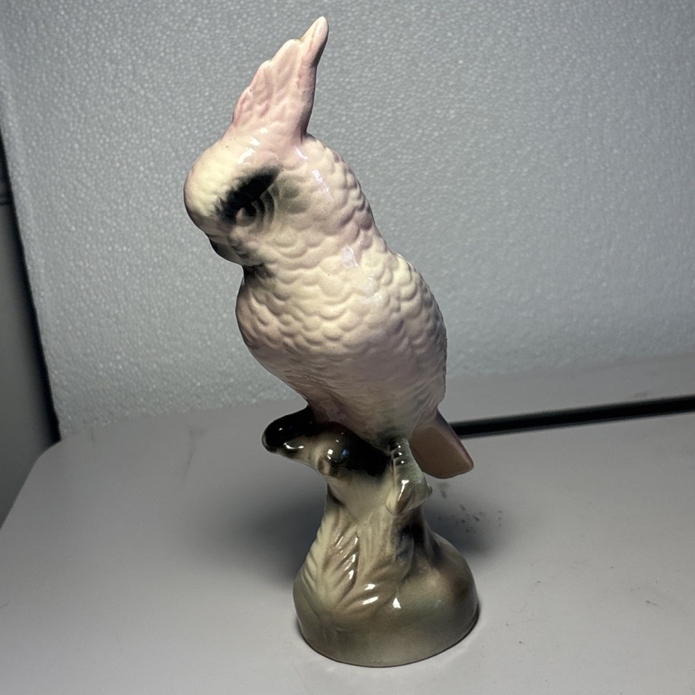 Pink Cockatiel Figurines 8" Tall