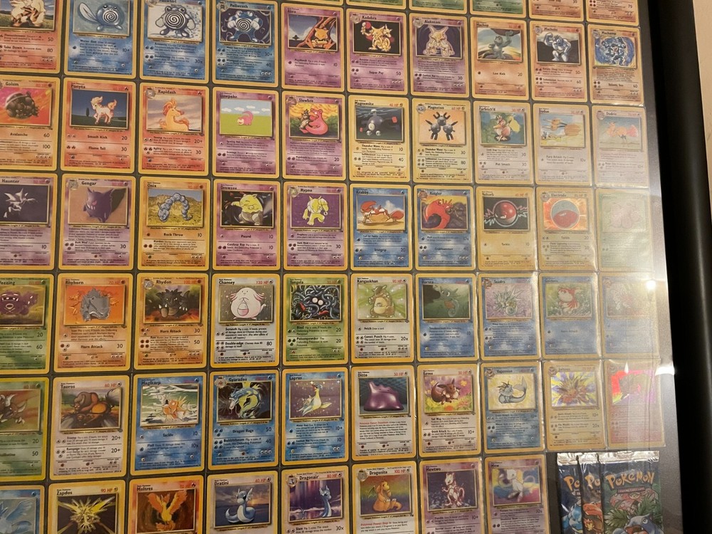 FRAMED ALL HOLOS Pokemon COMPLETE Original 151/150 AND Team Rocket COMPLETE