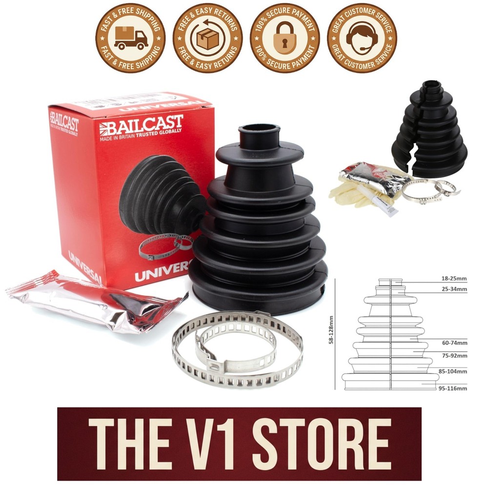 Universal CV Joint Boot Replacement Kit - Quick Fix for Most Vehicles