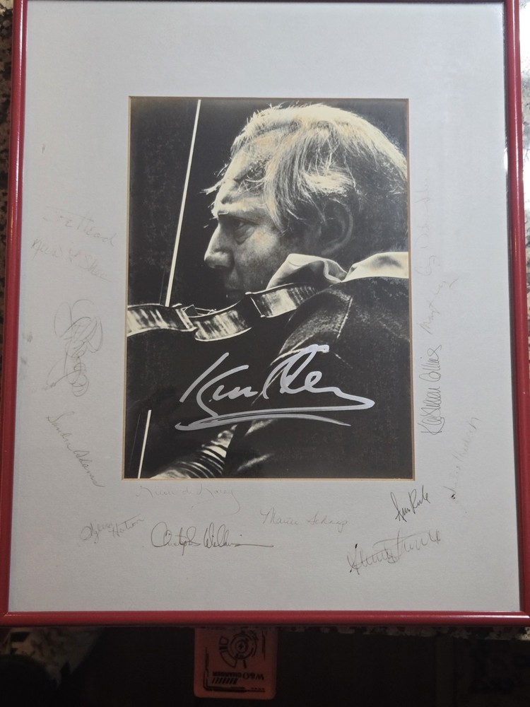 Isaac Stern Portrait Signed