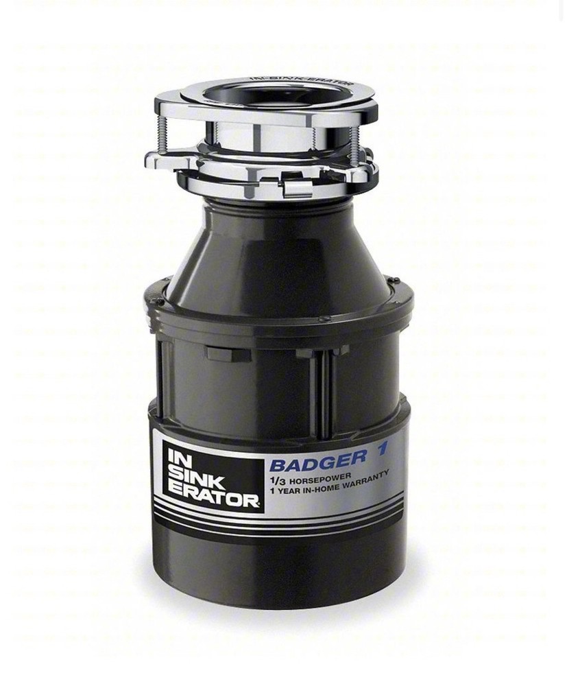 In-Sink-Erator Badger 1 Garbage Disposal, Badger 1, 1/3 Hp