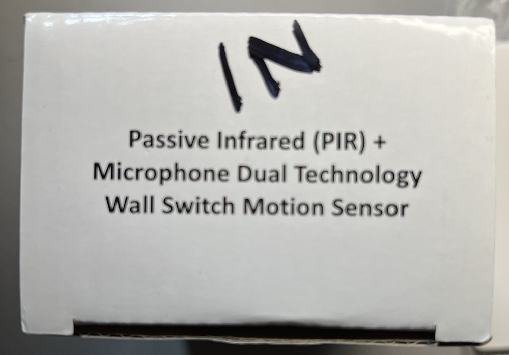 Dual Technology SK902IN Passive Infrared Microphone Wall Switch Motion Sensor