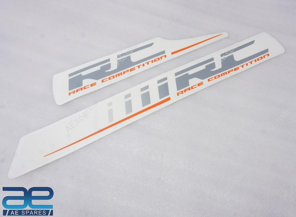 Compatible With KTM RC 390 Full Graphics Decals Sticker Kit Grey