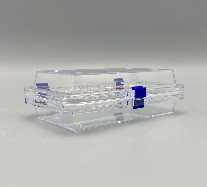 2Pcs Hinged Display Box Clear Membrane storage Boxes Denture False Teeth Case