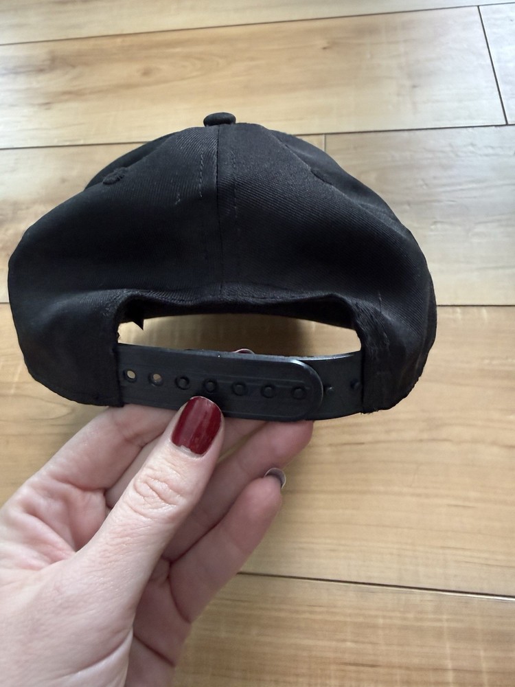 H&M Boys Black Marvel Hat Adjustable 5t/7
