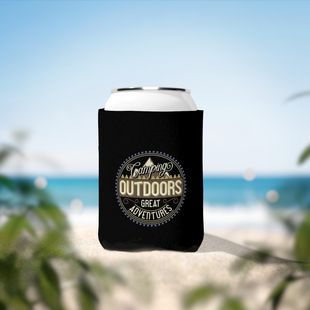 Camping Outdoors Great Adventures - Can Cooler Sleeve