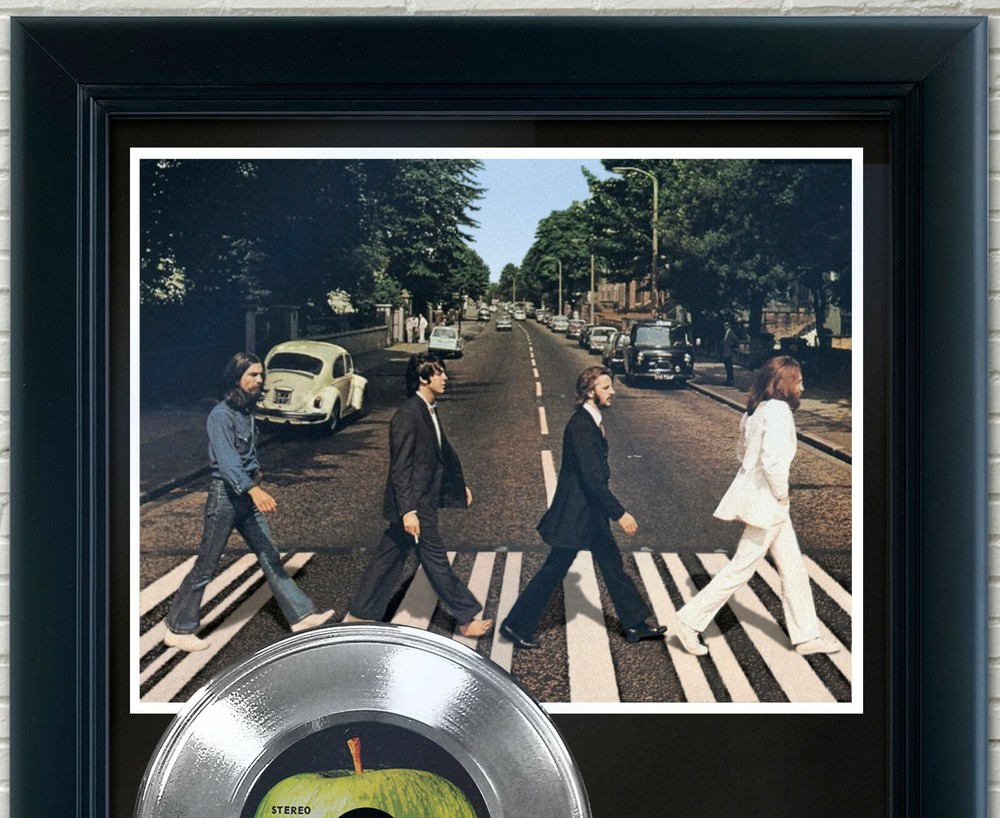 Beatles "Come Together" Framed 45 Silver Record Display