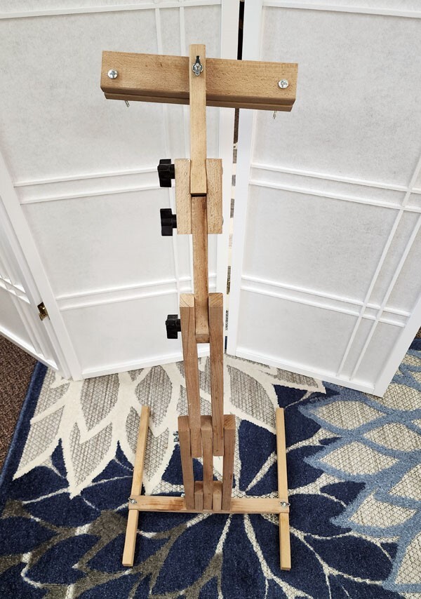 Adjustable Wood Craft Needlework Embroidery Stand 36" Loops & Threads