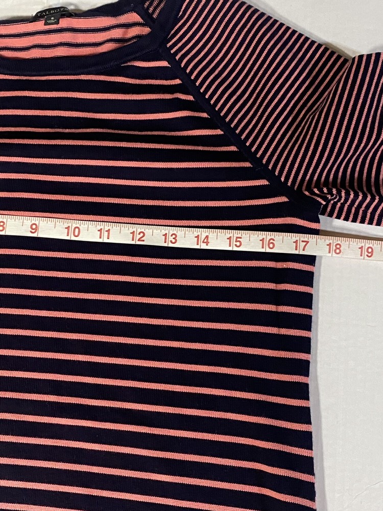Talbots Top Stripe Pullover Knit Sweater Size Small Women EUC