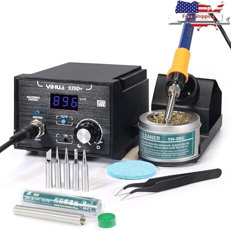 Powerful Soldering Station Digital Display Smart Temperature Control Iron Tool