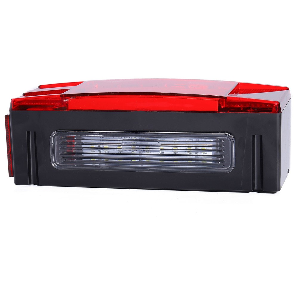 Rectangle LED Submersible Trailer Boat Stud Stop Turn Tail Lights Kit Left&Right