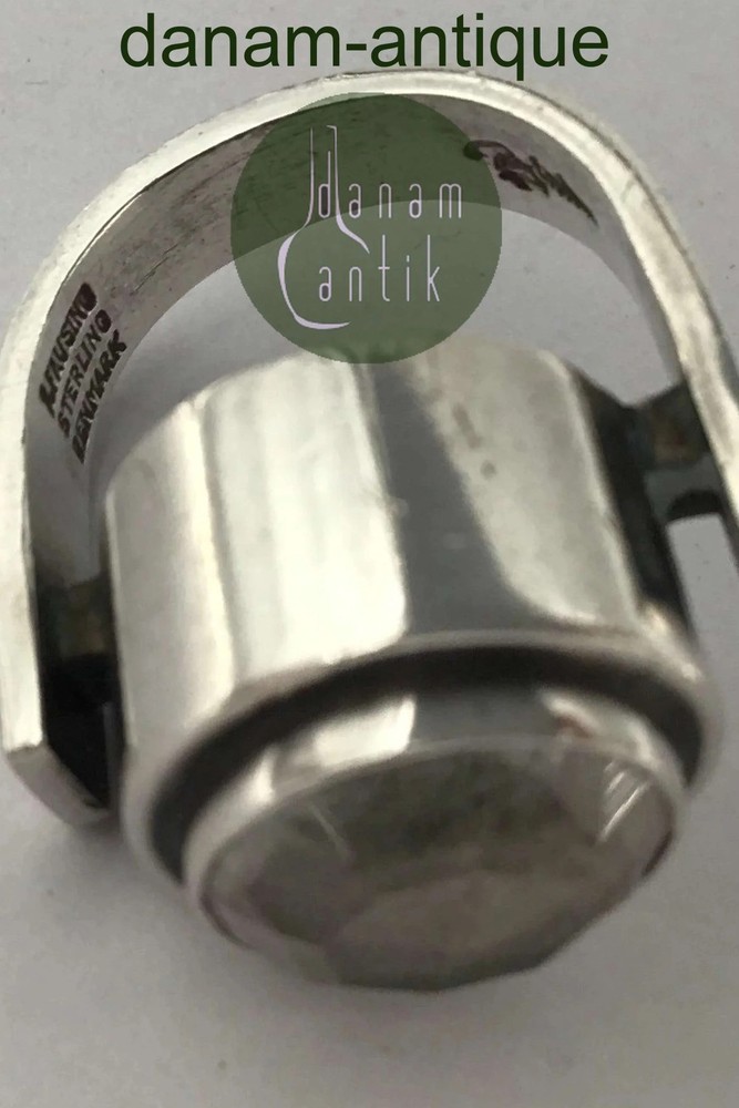 Aage Fausing / Rey Urban Sterling Silver Modern Ring Rock Crystal