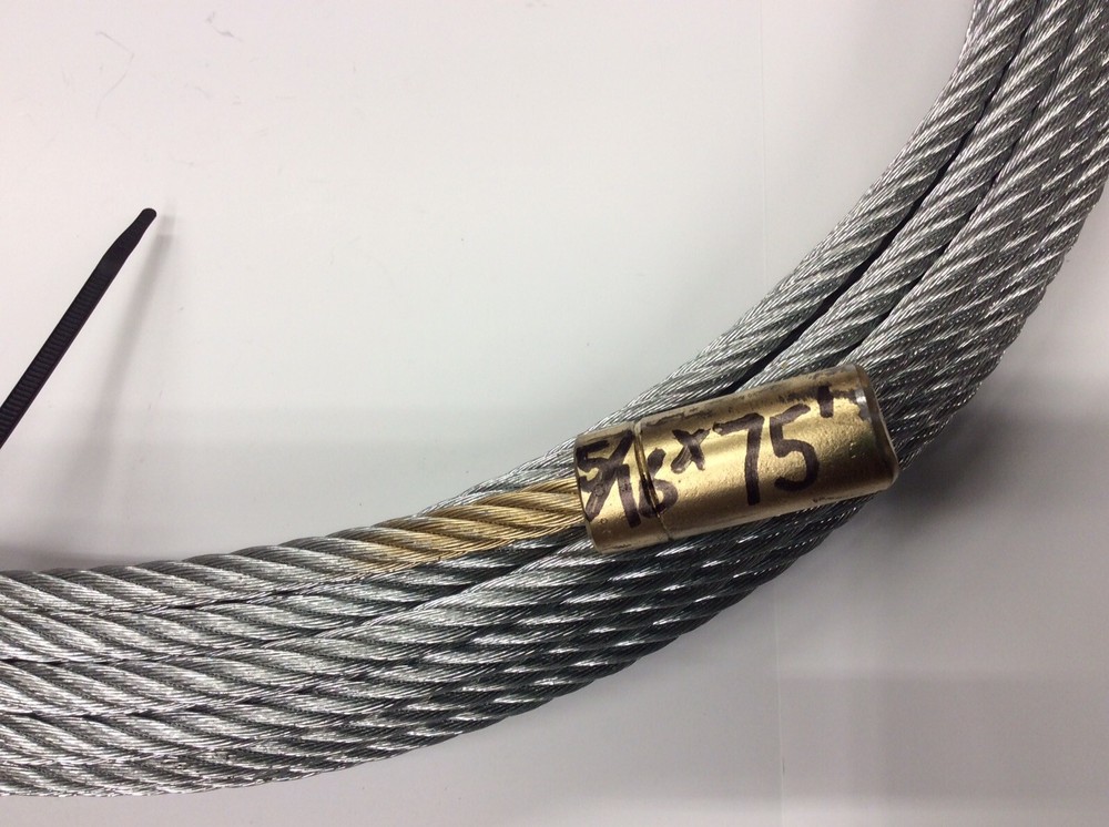 Water Service Line Slitter Puller Trenchless Pipe Replacement Cable W/Ferrule 75