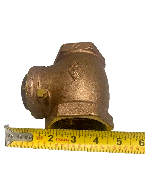 SMITH COOPER 2" BRASS SWING CHECK VALVE IPS - NPT 200 WOG