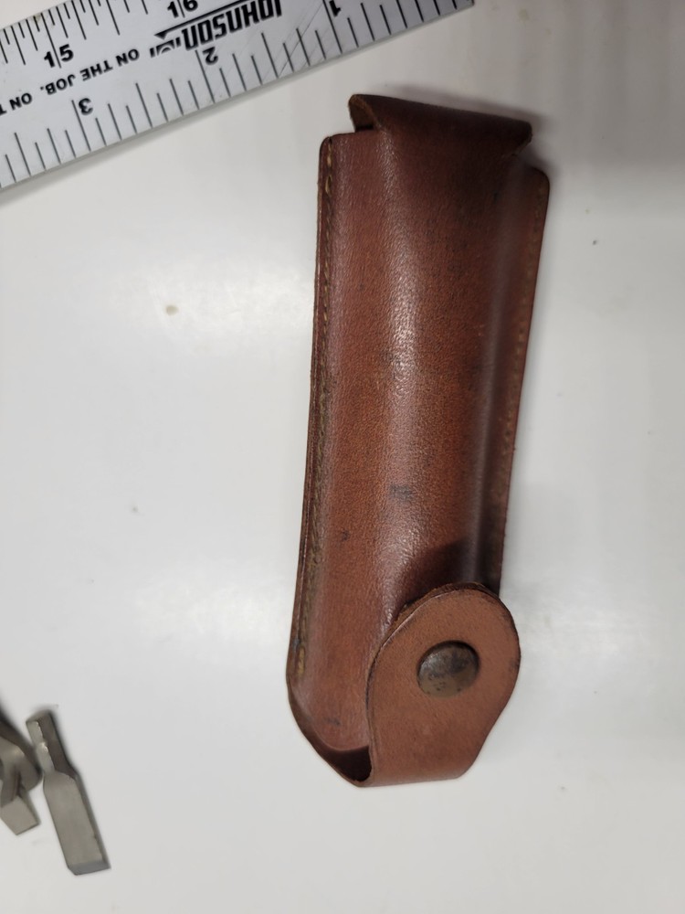 Vintage Interchangeable Screwdriver Set w/ Bits & Leather Case