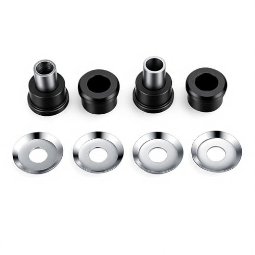 Polyurethane Handlebar Riser Bushings Black Urethane fr Harley Chrome#Black