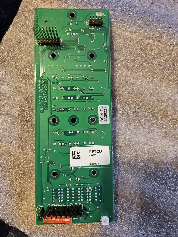 Fetco Switching Board. 8 Button . Part# FE1000.00123.00