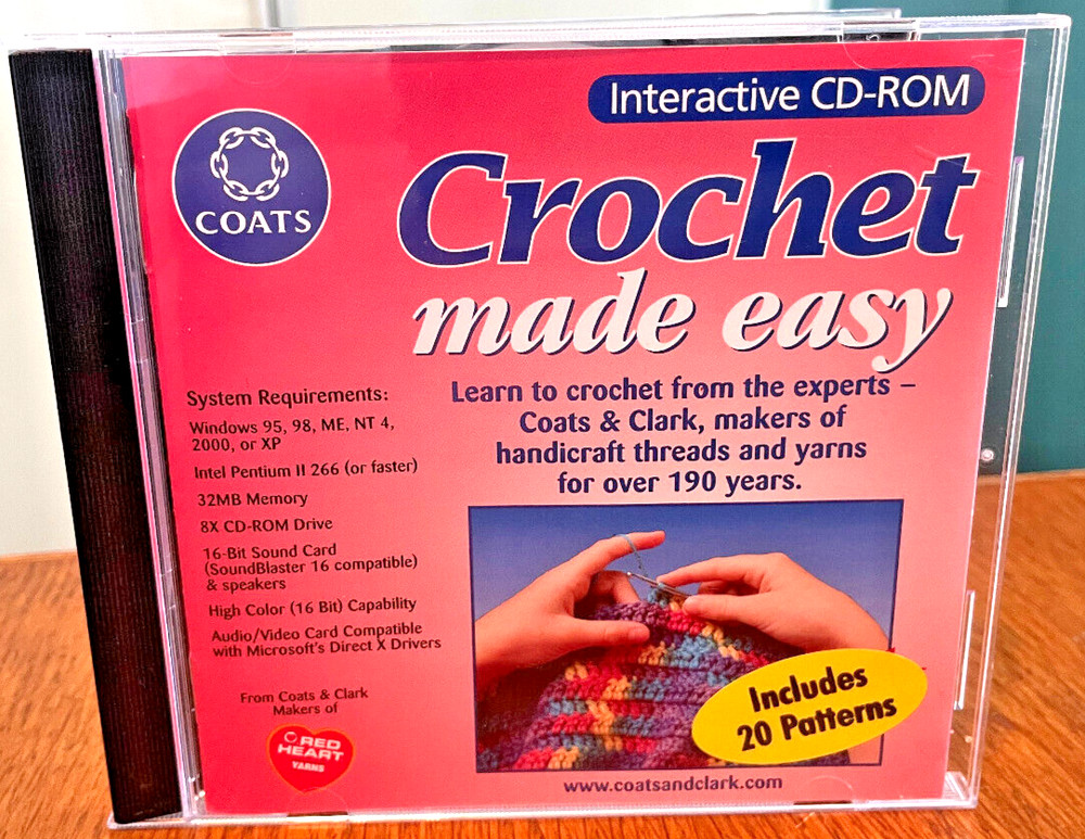 Coats & Clark Crochet Made Easy (CD-Rom, 2002)