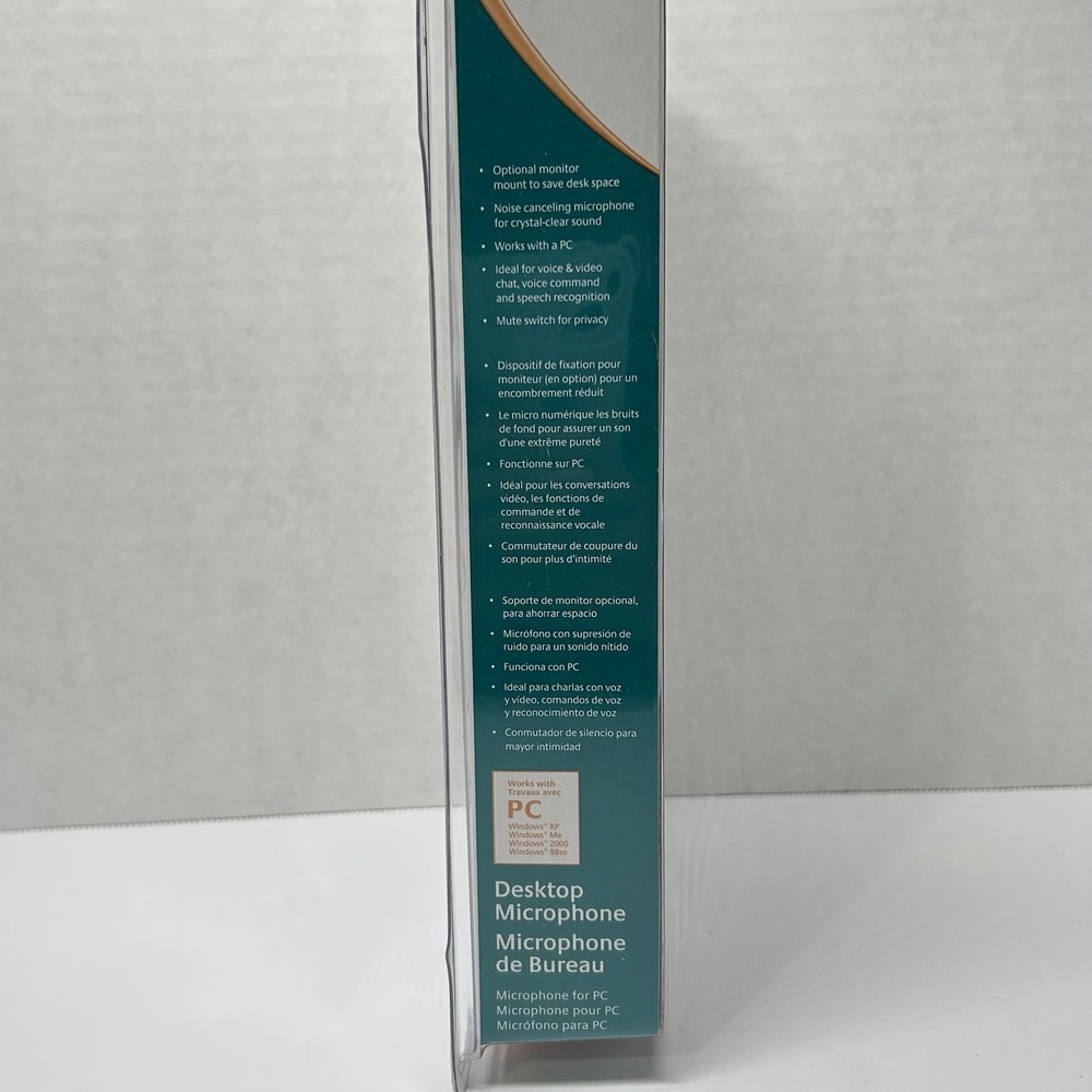 Logitech Black 3.5mm Connector Desktop Microphone, New & Sealed