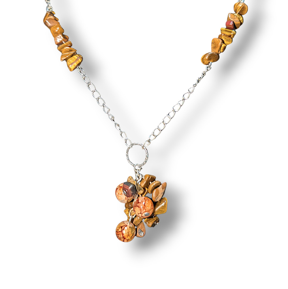 Natural Brown Stone Necklace