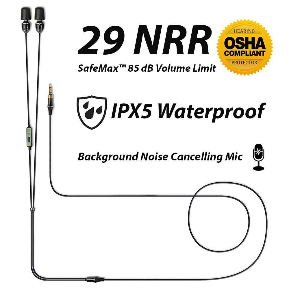 ISOtunes WIRED Earplug Headphones - 29 NRR