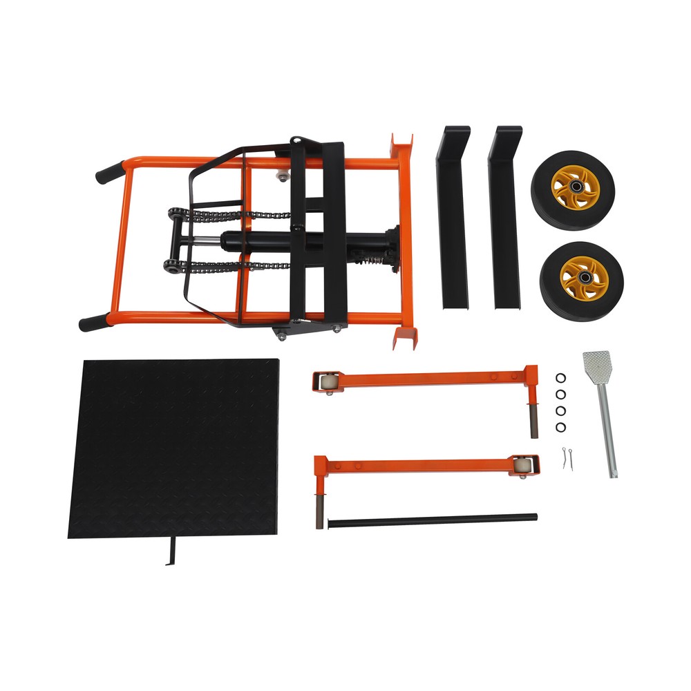 Lift Winch Stacker Adjustable Lift Stacker Hydraulic Material Lift Winch Stacker