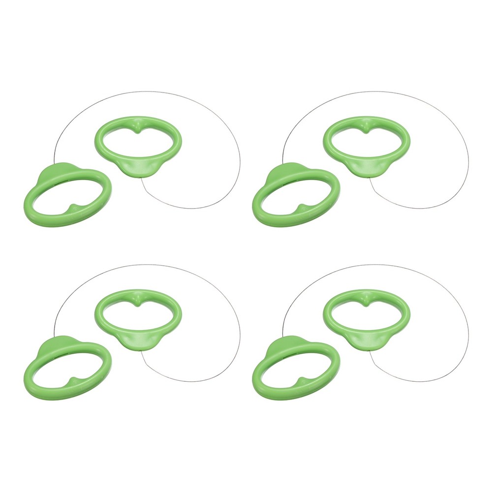 4Pcs Pottery Wire Tool Clay Wire Cutter with Handle for Pottery, Green