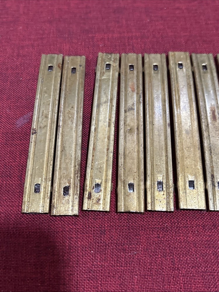 10 Mauser Original Broomhandle Brass Stripper Clips - 7.63mm & 9mm - 10 Rd.