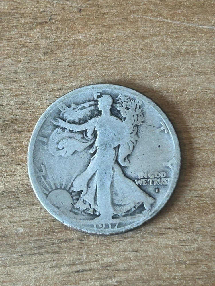 1917S(Obverse) Walking Liberty Half Dollar VG