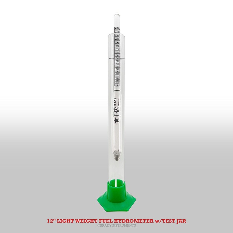Light Weight Fuel 12" Hydrometer w/Test Jar & Hard Case